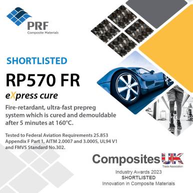 PRF Shortlisted for Composites UK Industry Award